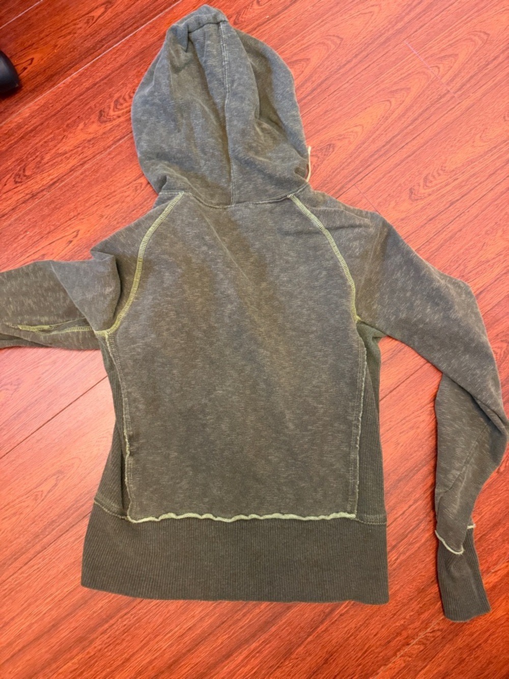 Diesel vintage Olive/Light Green Distressed Zip Hoodie - Picture 11 of 14
